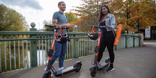 100000 e scooter rides taken in Essex since launch of Spin trial Tier buys Ford-owned micromobility operator Spin 
