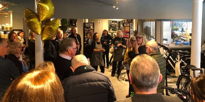 2 Crowds at the EBIKE Cafes 1st birthday celebrations 1 Locals turn out to celebrate Ebike Cafe @ Deheers' first year of trading