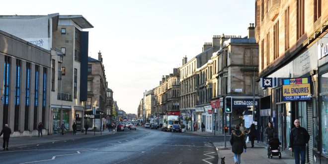 3252px Byres Road in Glasgows West End Scotland UK Glasgow City Council harnesses AI to improve traffic flow and road safety
