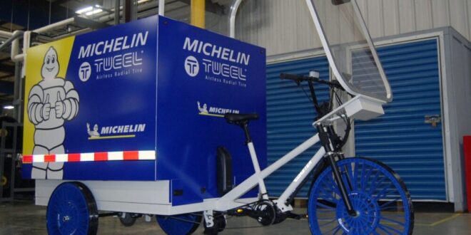 346 MICHELIN X Tweel eCargo trike 1200x899 1 e1641901868859 Michelin unveils prototype airless tyre for e-cargo trikes