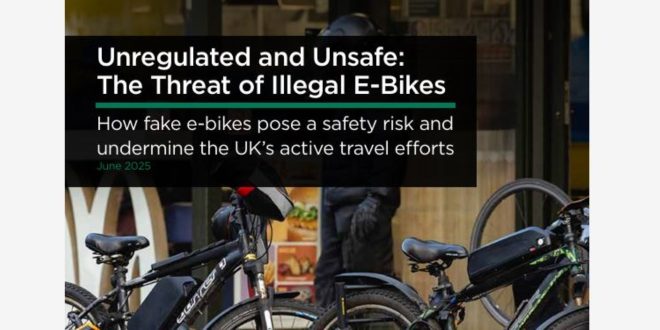 APPWGCW report front cover image UK Parliamentary Group warns of 'fake e-bike' safety crisis and calls for urgent Government action