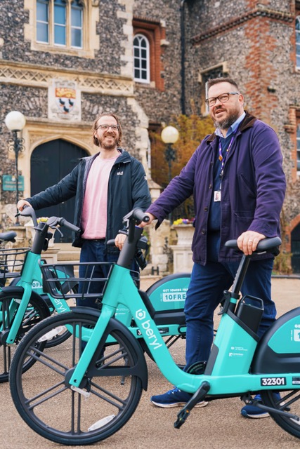Beryl CEO Phil Ellis & Cabinet member for transport, Cllr Alex Ricketts