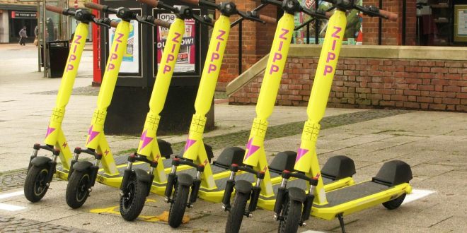 Fore Street Taunton 2020 Zipp e scooters Zipp Mobility partners with North Devon County Council for Barnstaple e-scooter trial