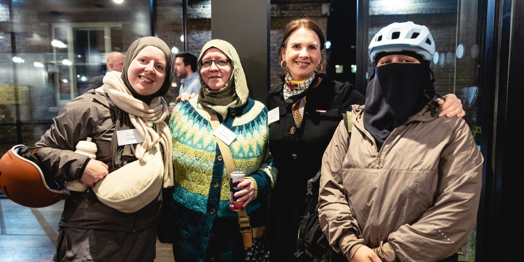 Trudy Harrison, Senior Advisor at Fusion Media with other cyclists at event