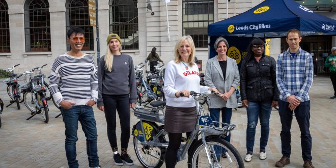 Group picture LCB Beryl-backed Leeds City Bikes scheme sees 1,600 trips in first week