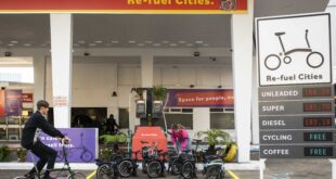 JNV BROMPTON PETROL STATION TAKEOVER 07 World Car Free Day: ‘For many choosing cycling or an e-scooter can feel unattainable’