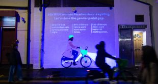 Jamie Henderson Mural One in five women feel safe cycling alone at night, Lime's Tackling the Gender Pedal Gap report reveals