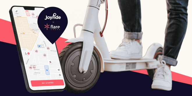 Joyride x Flare Aware Joyride partners with Flare to improve micromobility safety