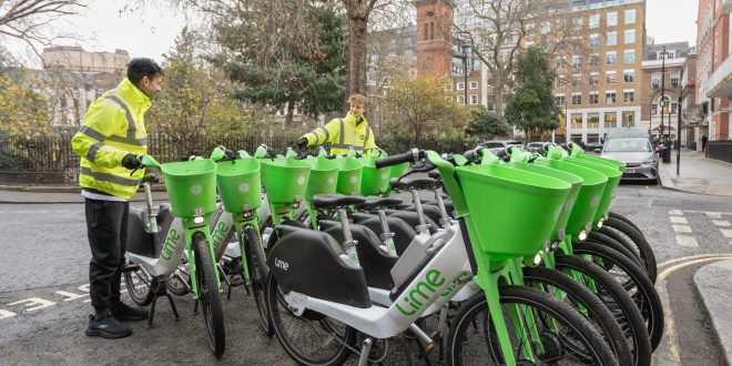 Lime1 Lime invests nearly £1m in e-bike parking across London to help meet growing demand for rental e-bikes