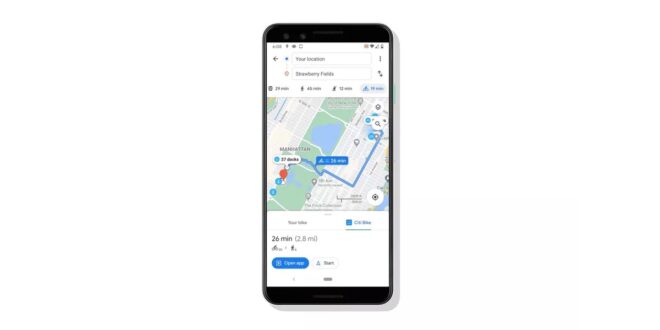 Maps advanced Google Maps integrates detailed bike-sharing information