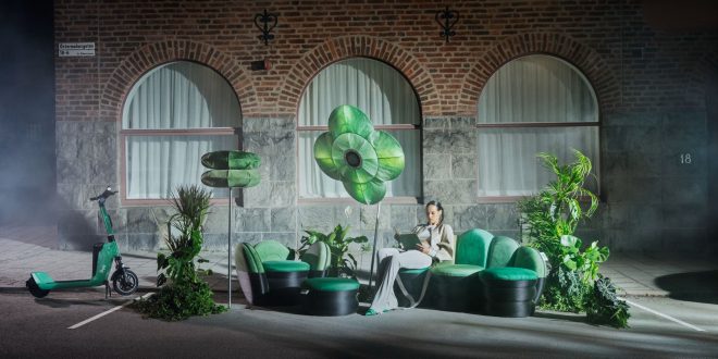 Untitled 2 Bolt transforms 40kg of scrapped car airbags into street furniture