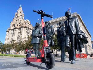 Voi Liverpool Waterfront 1 Voi celebrates one year anniversary in Liverpool as e-scooter trial extends until March 2022